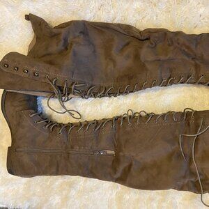 Tall Talk Flat Combat Boots